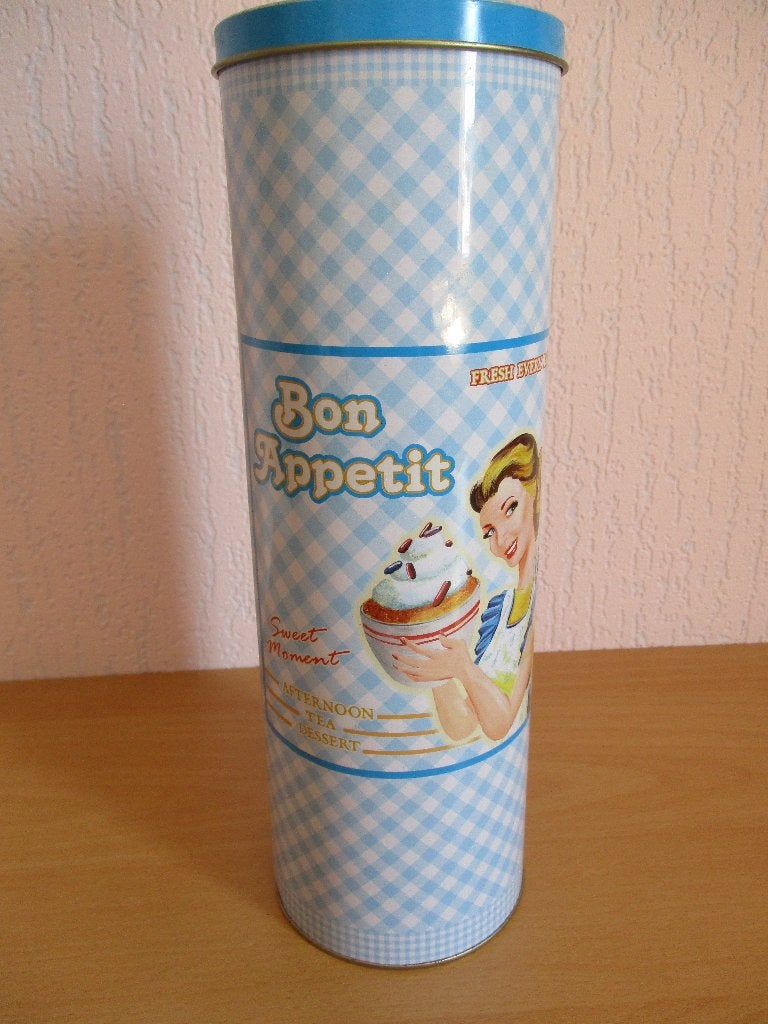 Voorraadblik / spaghettiblik. Bon Appetit, Huis en Inrichting, Ophalen of Verzenden, Zo goed als nieuw, Metaal