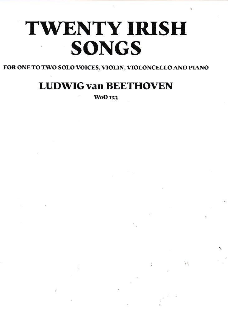 Twenty Irish Songs one to two solo voices ( 255 ), Muziek en Instrumenten, Gebruikt, Verzenden, Klassiek, Zang
