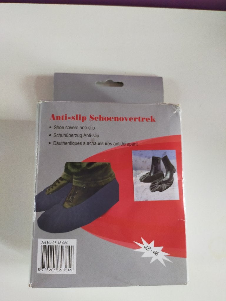 Schoenovertrek anti - slip protector, maat 43-46, Ophalen of Verzenden, Nieuw