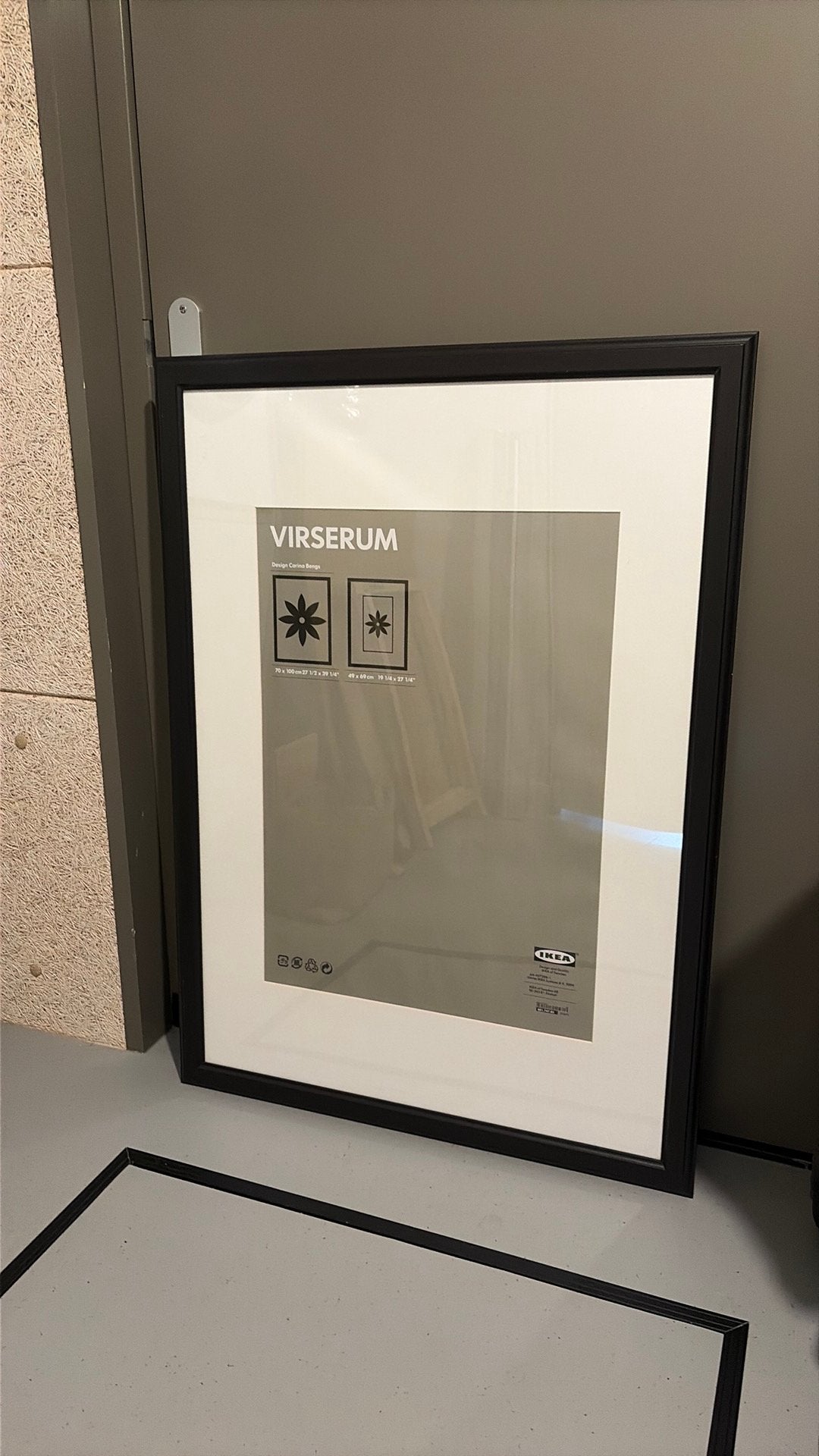 IKEA VIRSERUM fotolijst 70x100 cm, zwart, Ophalen, Zo goed als nieuw, 75 tot 100 cm, 75 cm of meer