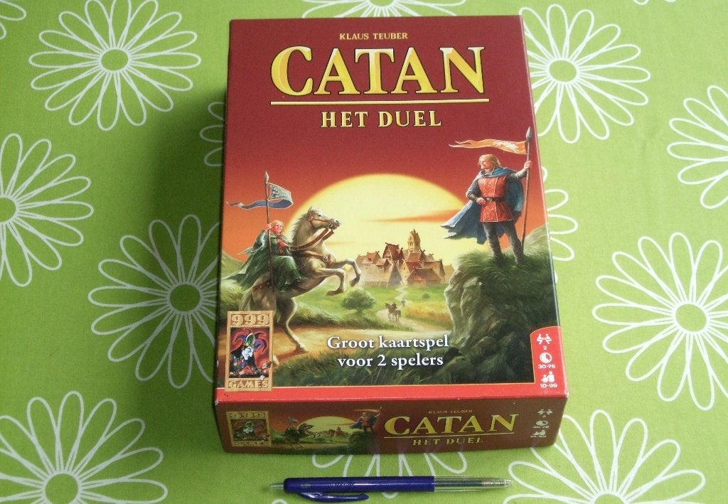 Catan - Het duel - Groot kaartspel voor 2 spelers, Een of twee spelers, Ophalen of Verzenden, Zo goed als nieuw