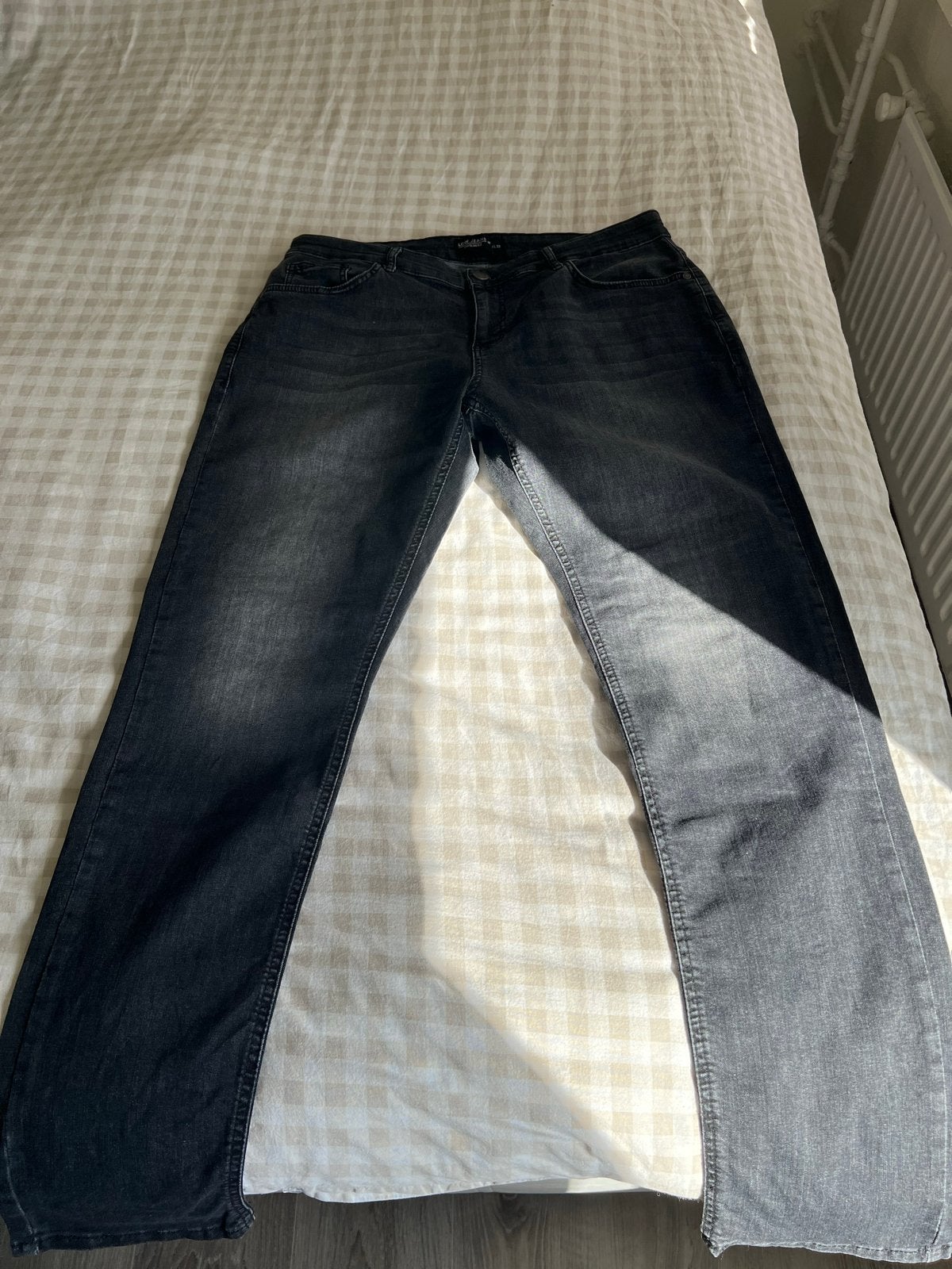 Jeans Slim Fit W34/L33 - Zwart/Grijs, Ophalen of Verzenden, Zo goed als nieuw, Zwart, W33 - W34 (confectie 48/50)