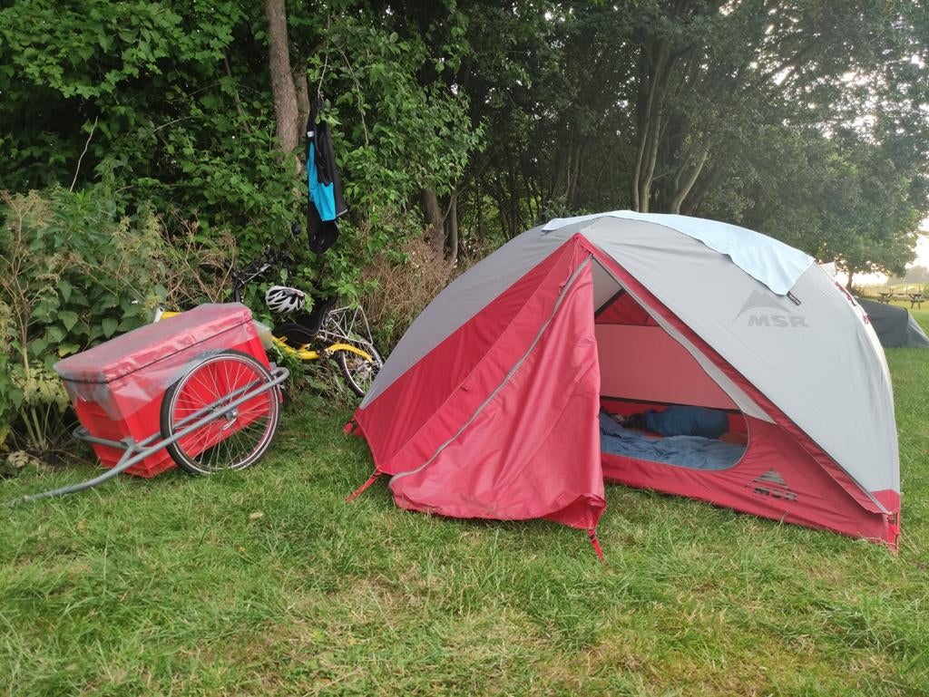 T&R Fietskar met 20 inch wielen en 88L eurokrat, Ophalen, Gebruikt, Bagagekar, T&R