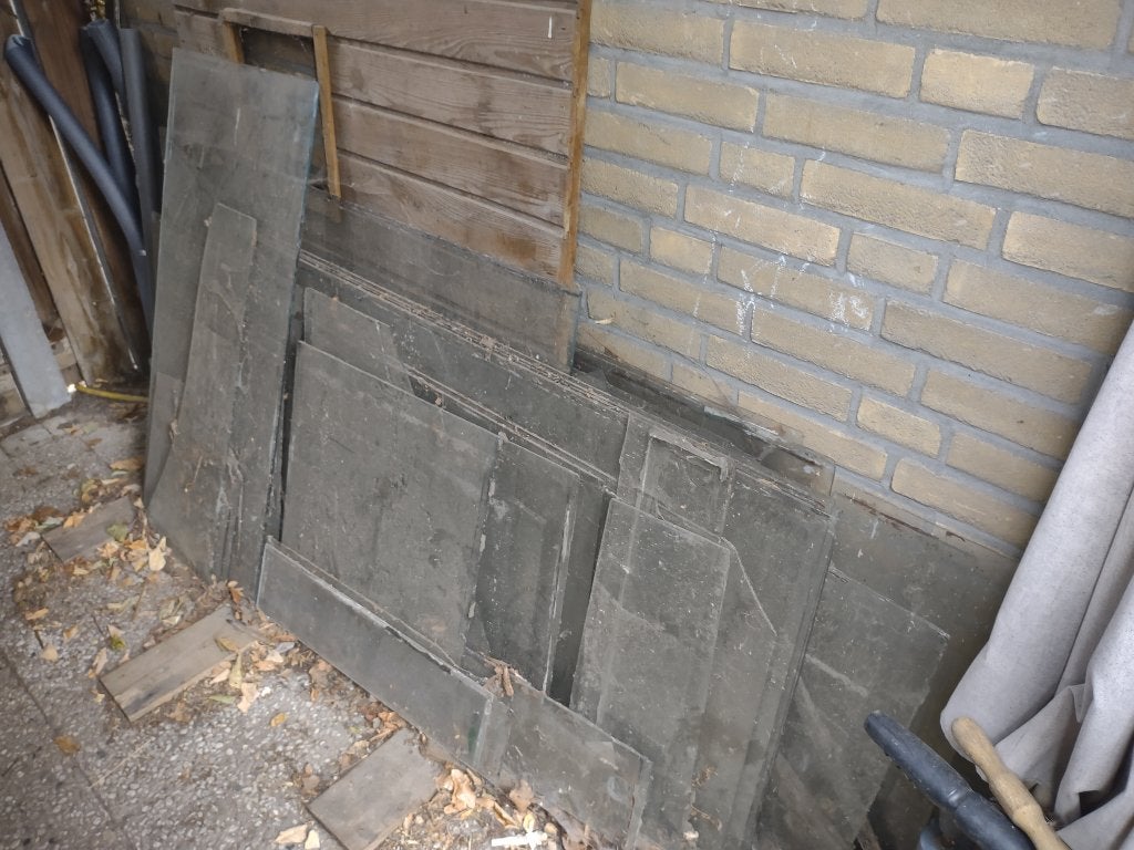 partij glas van kas GRATIS, Tuin en Terras, Kassen, Ophalen, Overige materialen, Gebruikt, Kweekkas