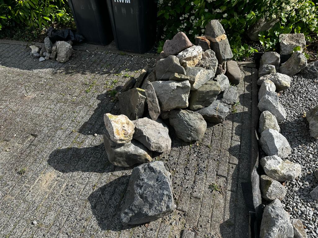 Maaskeien voor tuin of landschapsinrichting, Ophalen, Gebruikt, Grijs, Kei