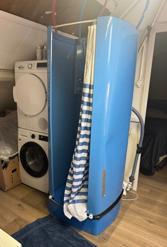 Compacte mobiele nood douchecabine, Doe-het-zelf en Verbouw, Ophalen, Gebruikt, Douche