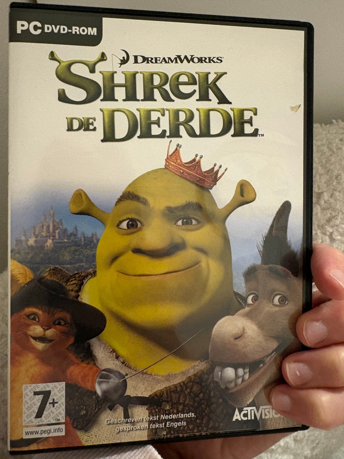 Shrek de Derde PC DVD-ROM - Avontuurlijk Spel, Spelcomputers en Games, Gebruikt, 1 speler, Vanaf 7 jaar, Ophalen