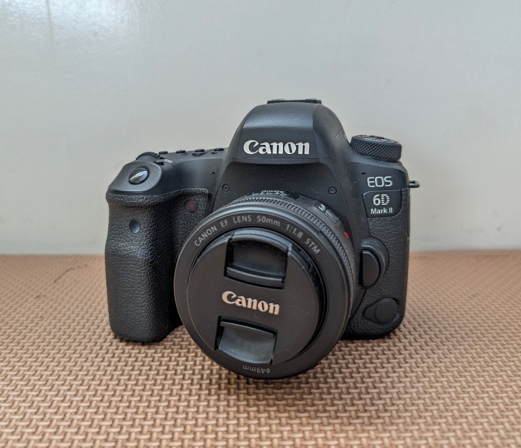 Canon EOS 6D Mark II met 50mm f/1.8 lens, Audio, Tv en Foto, Fotocamera's Digitaal, Gebruikt, Spiegelreflex, Canon, Geen optische zoom