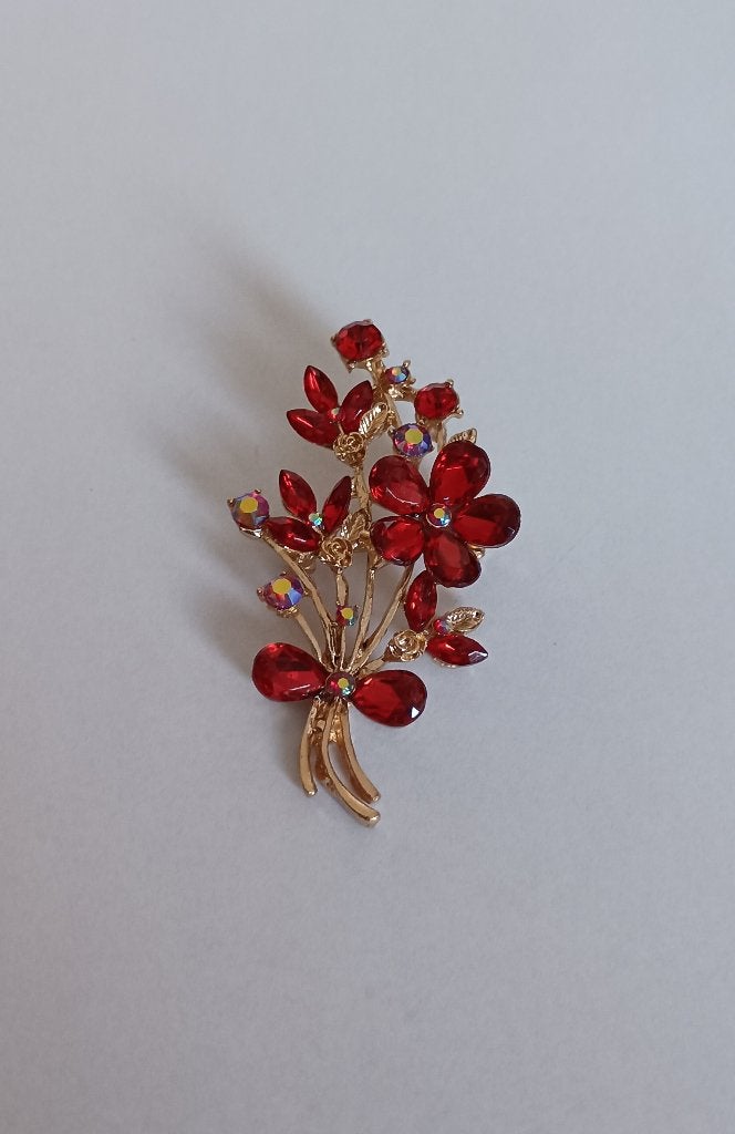 Bloem broche, Overige materialen, 4 tot 7 cm, Overige kleuren, Nieuw