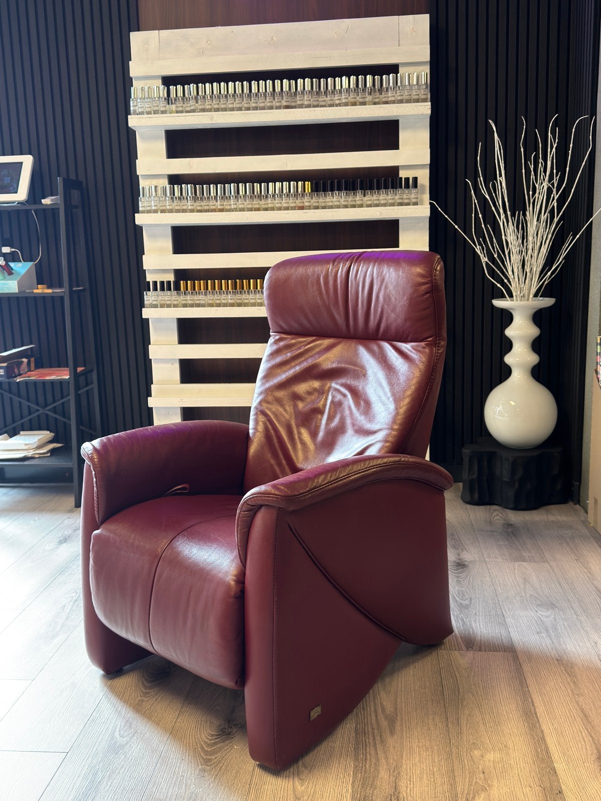 Relaxstoel Himolla Echt Leder bezorgen mogenlijk, Huis en Inrichting, Fauteuils, Ophalen of Verzenden, Zo goed als nieuw, 75 tot 100 cm