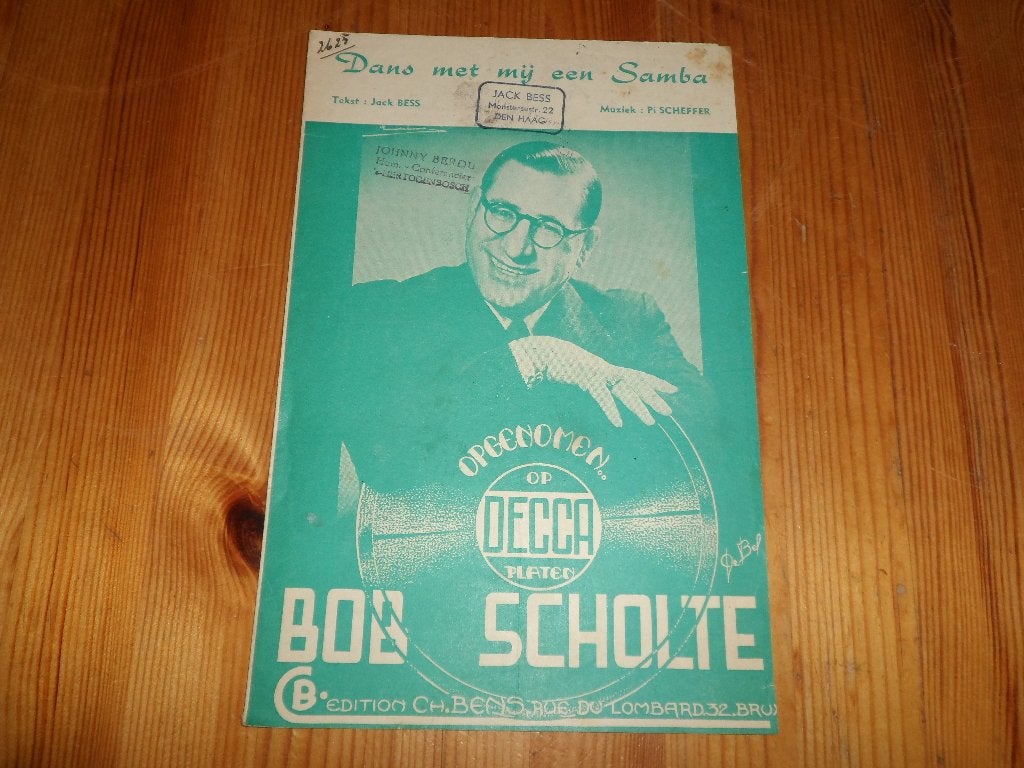 Bob scholte - dans met mij een samba / samba hier, Gebruikt, Ophalen of Verzenden, Artiest of Componist, Piano