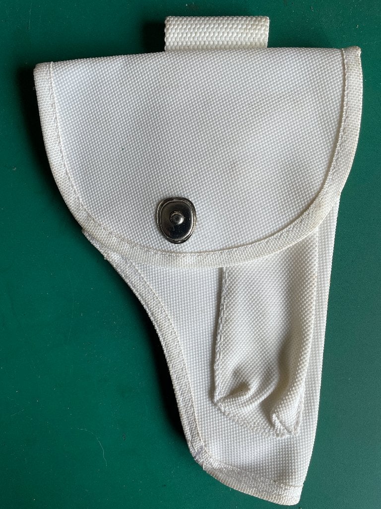 Wit canvas holster origineel post wo2 ww2, Verzamelen, Ophalen of Verzenden, Landmacht, Overige gebieden