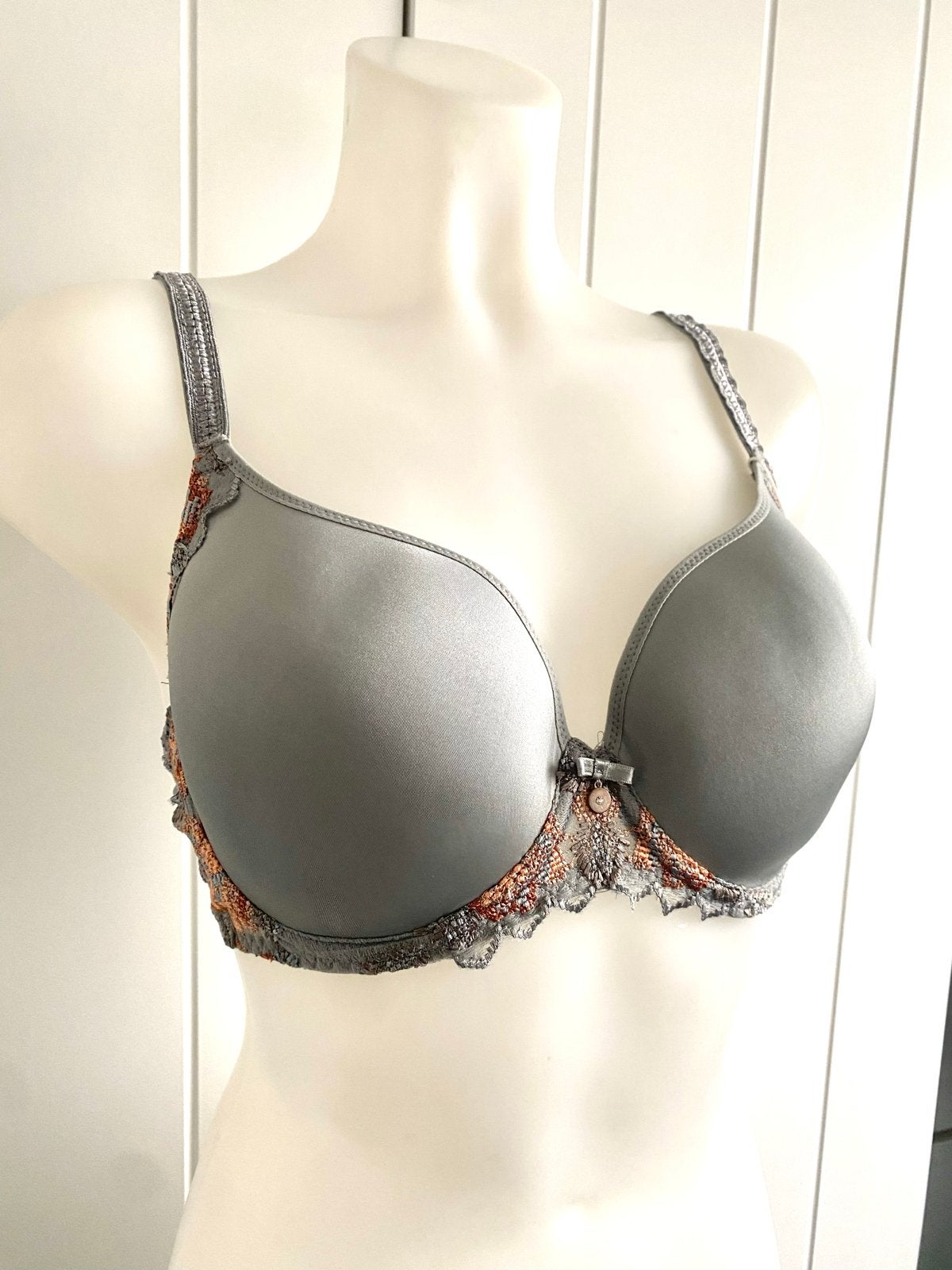 Lingadore Oxygen Uni-fit BH - Zilvergrijs met kant 75E, Kleding | Dames, Ophalen of Verzenden, Grijs, BH