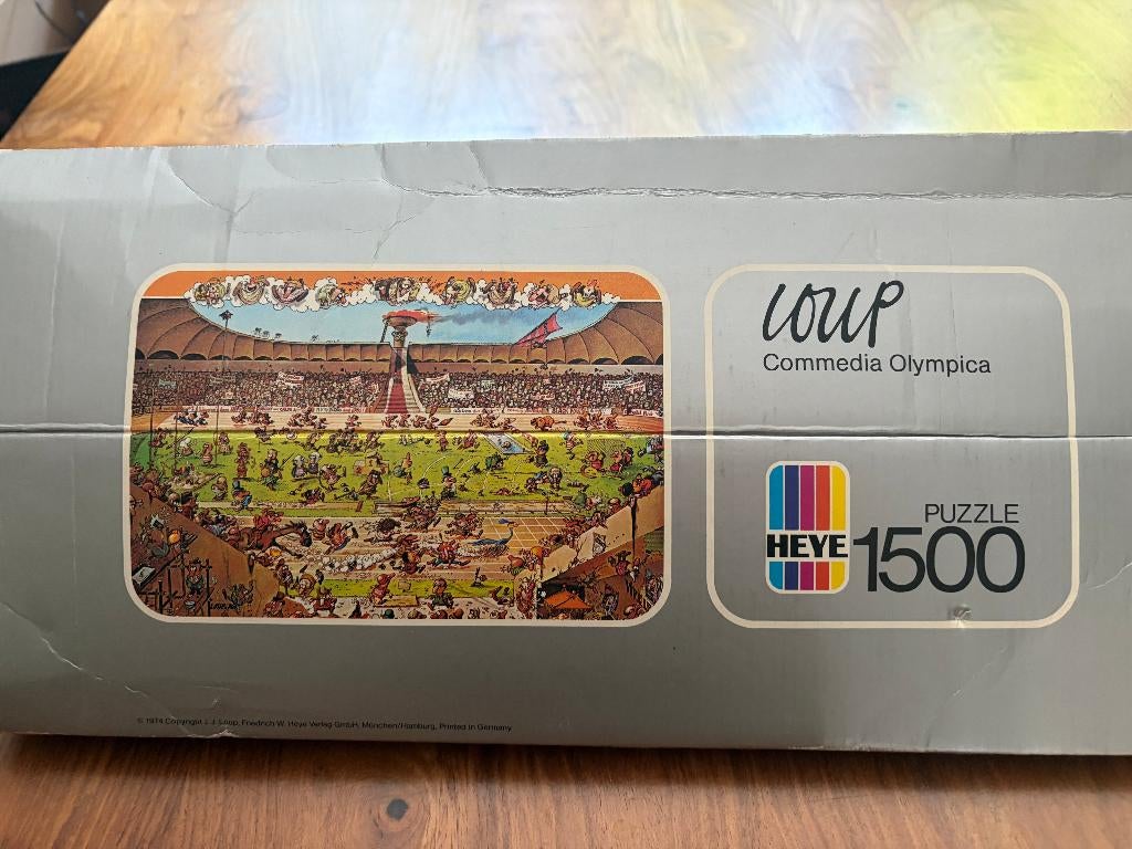 Heye puzzel Loup Commedia Olympia. 1500, Ophalen of Verzenden, 500 t/m 1500 stukjes, Gebruikt, Legpuzzel
