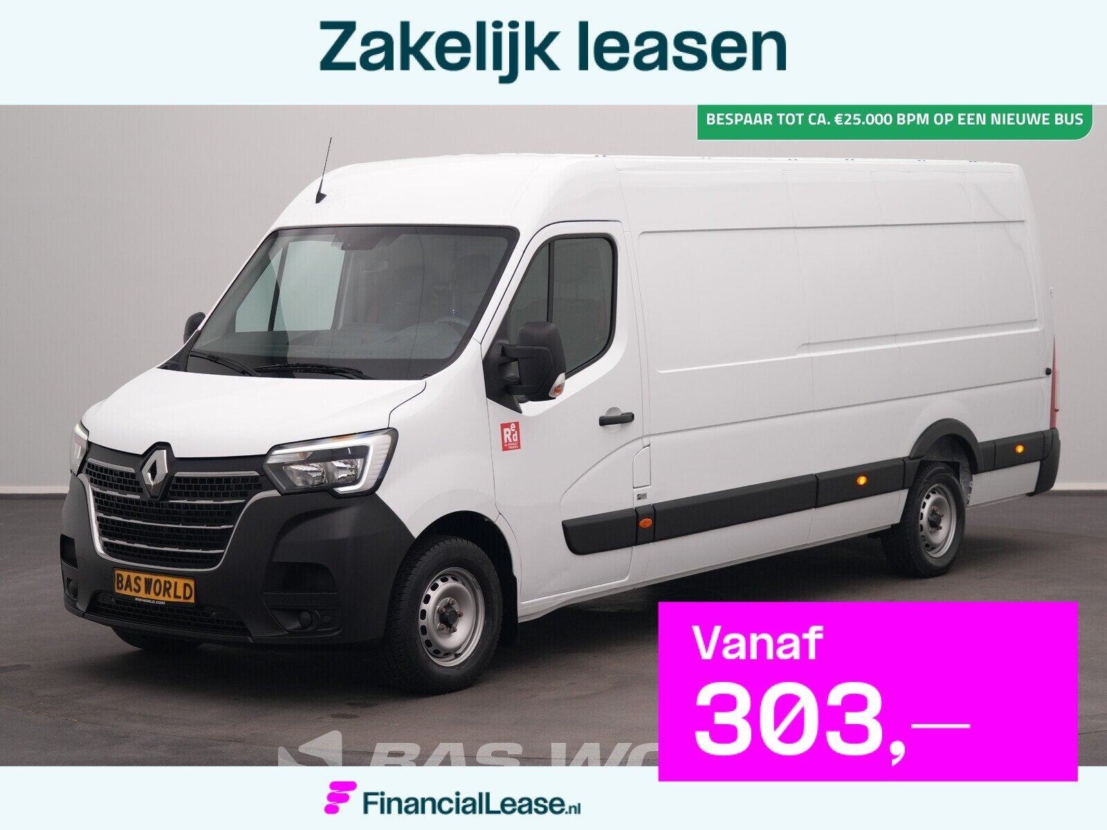 Renault Master 145PK L4H2 Airco Cruise Camera Parkeersensore, 145 pk, Stof, Gebruikt, Euro 6