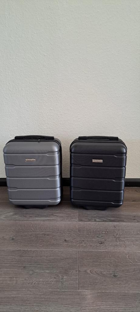 Nieuwe reiskoffers / handbagage, Wieltjes, Minder dan 40 cm, Grijs, Nieuw