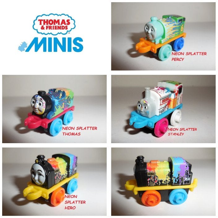 Thomas de Trein Minis Neon Splatter, Kinderen en Baby's, Ophalen of Verzenden, Zo goed als nieuw