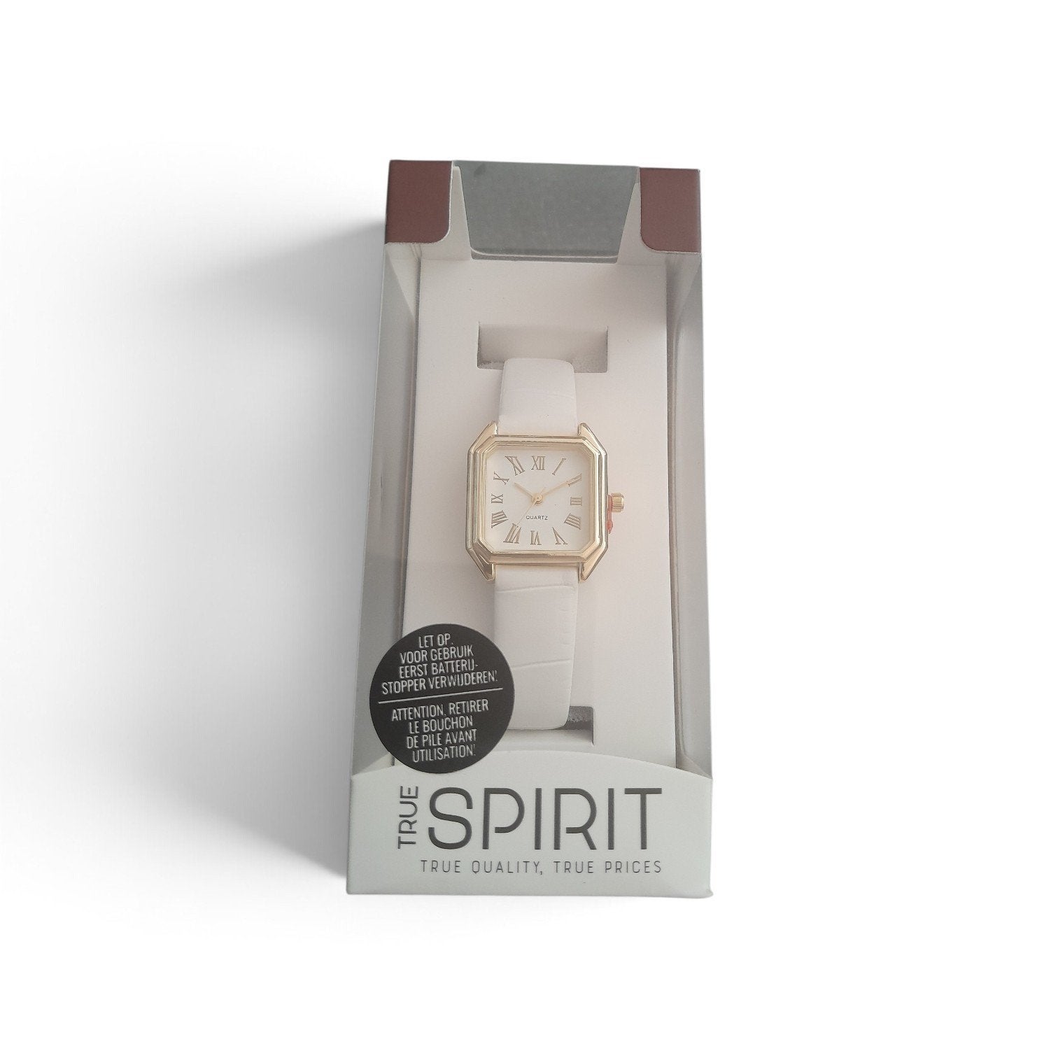 True Spirit Dameshorloge Wit met Goudkleurige Kast, Sieraden, Tassen en Uiterlijk, Horloges | Dames, Ophalen of Verzenden, Nieuw