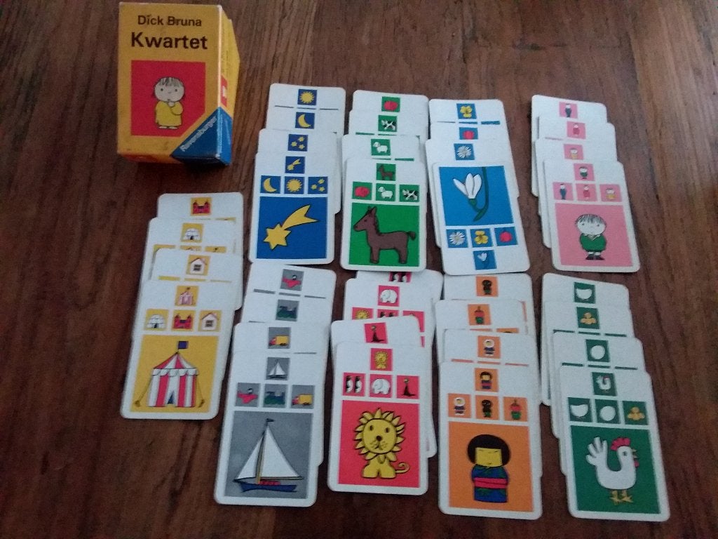 Dick Bruna kwartet1973  vintage kwartet, Verzamelen, Ophalen of Verzenden, Gebruikt, Kwartet(ten)