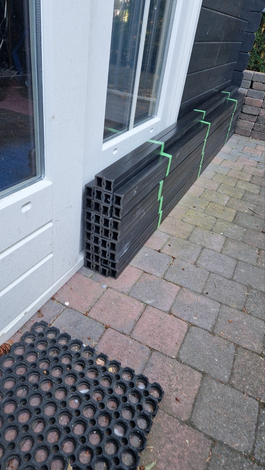 Composiet onderconstructie regel / onderligger 4x3 cm 220 cm, Ophalen, 25 tot 50 mm, Nieuw, 200 tot 250 cm