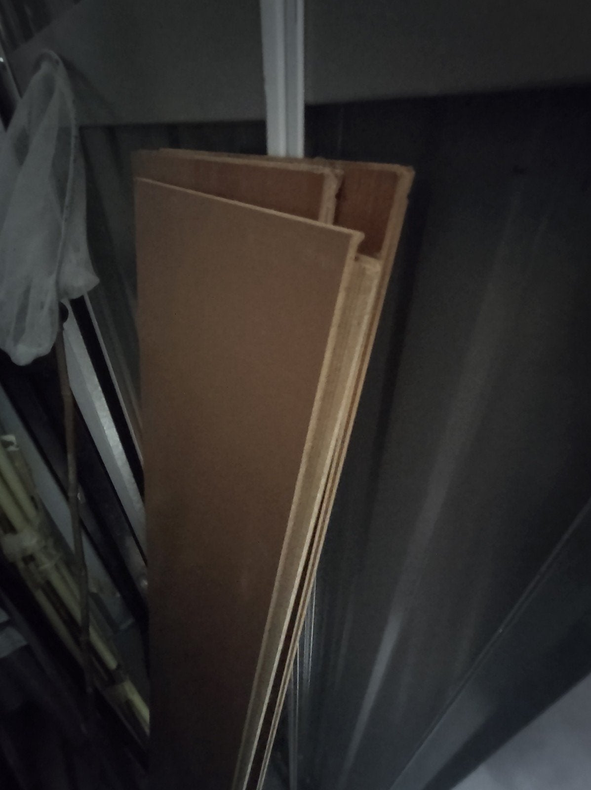 4 Reststukken Laminaat Houtkleur - ca. 120cm, Ophalen, 50 tot 150 cm, Zo goed als nieuw, Minder dan 5 m²