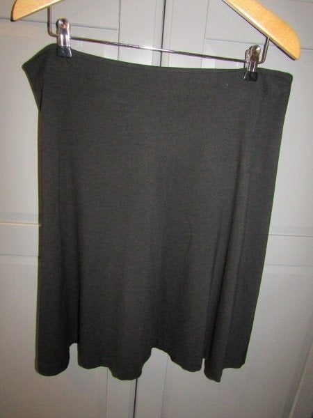 G504 Sylver mt 46 rok zwart tricot gerend, Sylver, Verzenden, Zwart, Maat 46/48 (XL) of groter