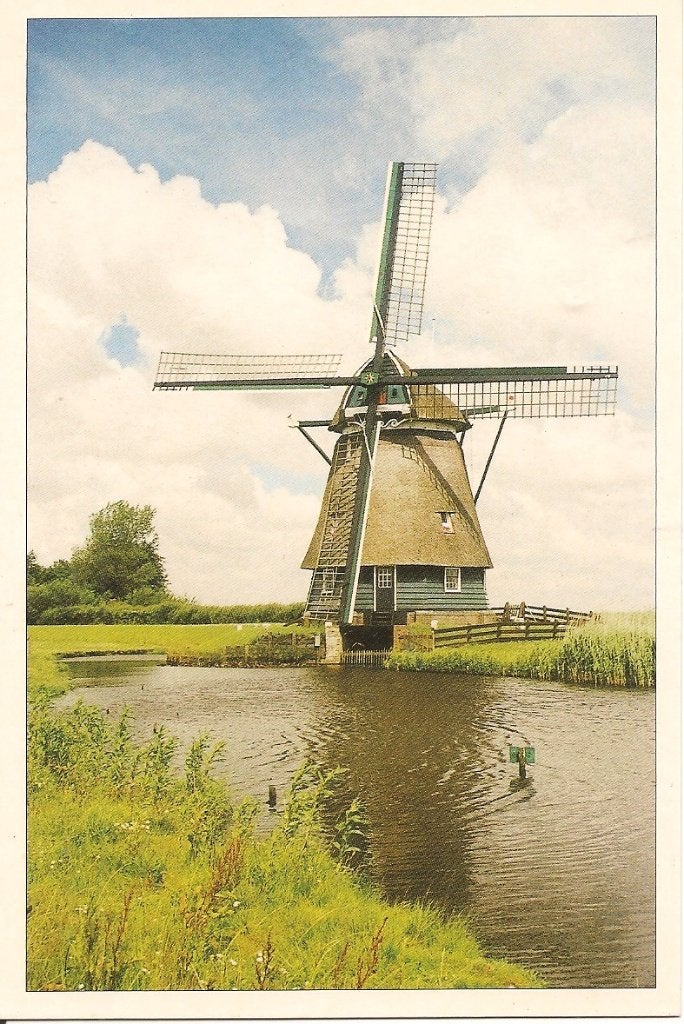 Ansichtkaart Dorregeestermolen bij Akersloot, Ophalen of Verzenden, 1980 tot heden, Ongelopen, Noord-Holland