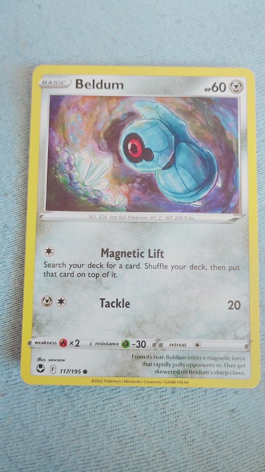 beldum 117/195 silver Tempest., Hobby en Vrije tijd, Verzamelkaartspellen | Pokémon, Ophalen of Verzenden, Nieuw