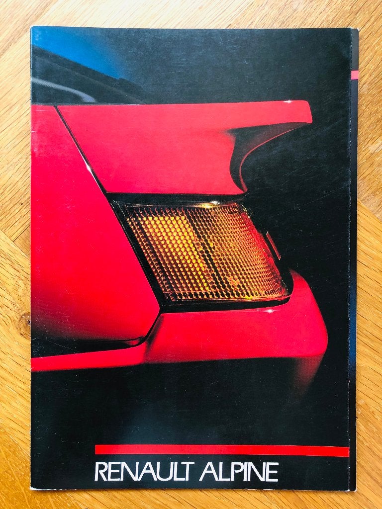 Duitse Renault Alpine V6 Turbo folder 1987, Verzenden, Renault, Nieuw, Renault