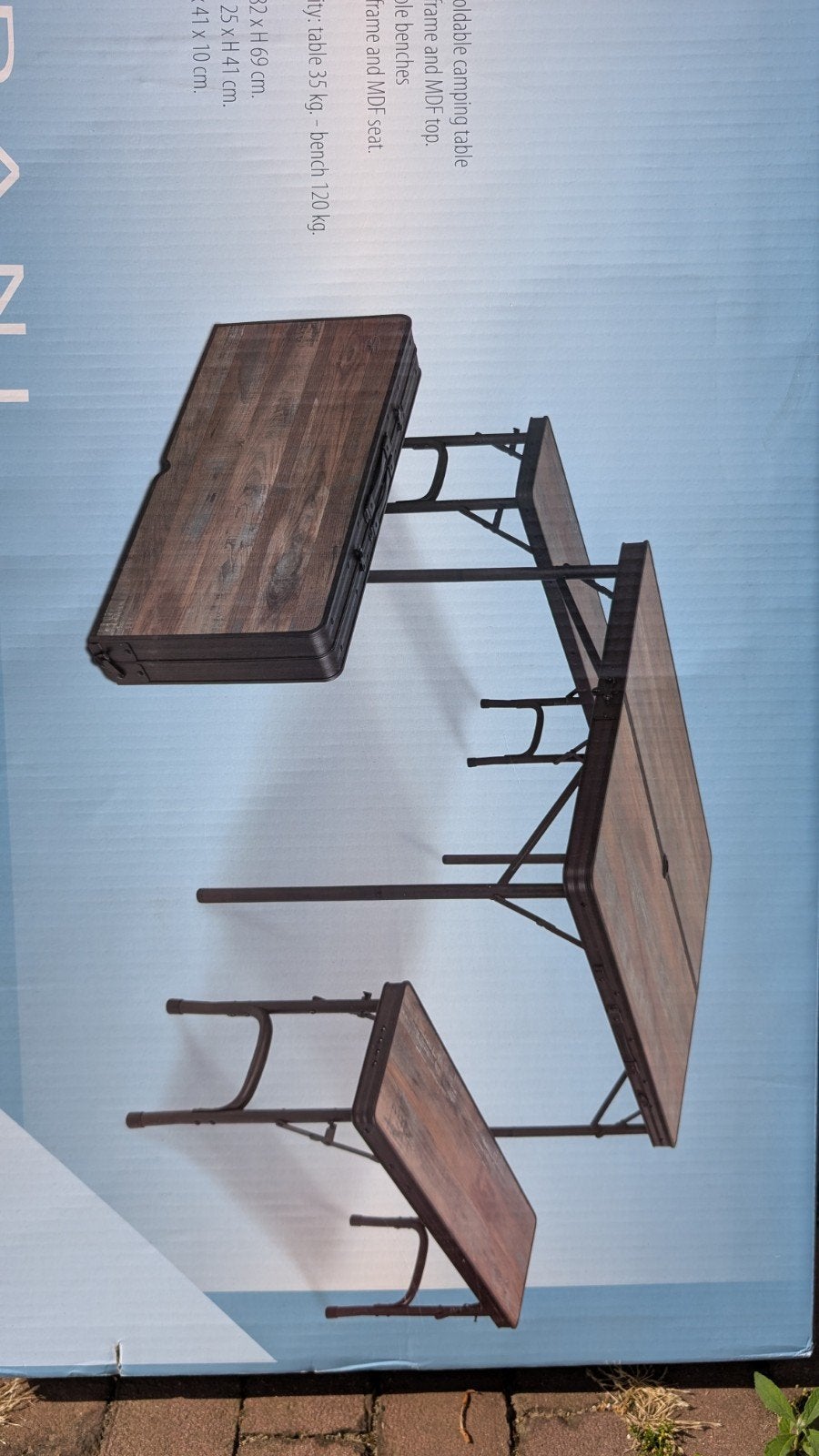 Bardani Ravenna Koffer Campingtafel met Bankjes - Nieuw!, Ophalen, Nieuw, Campingtafel