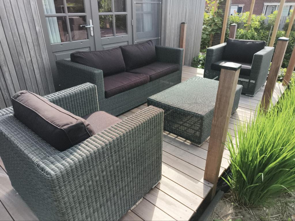 Brandon Loungeset met perfecte kussens, Ophalen, 5 zitplaatsen, Kunststof, Bank