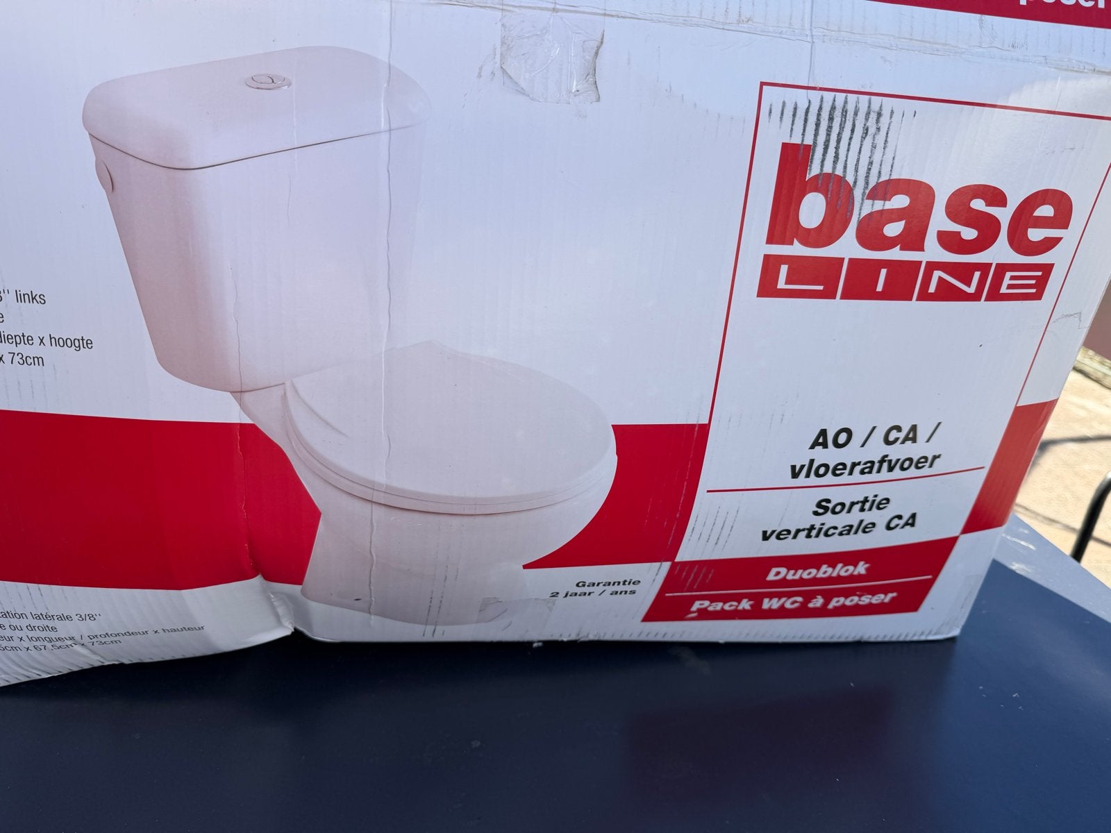 Nieuw in doos: Base Line Duoblok Toilet, Ophalen, Nieuw, Toilet