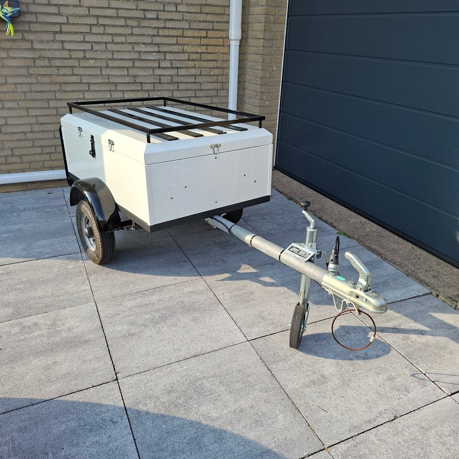 Compacte aanhanger met imperiaal - Ideaal voor extra bagage, Ophalen, Gebruikt