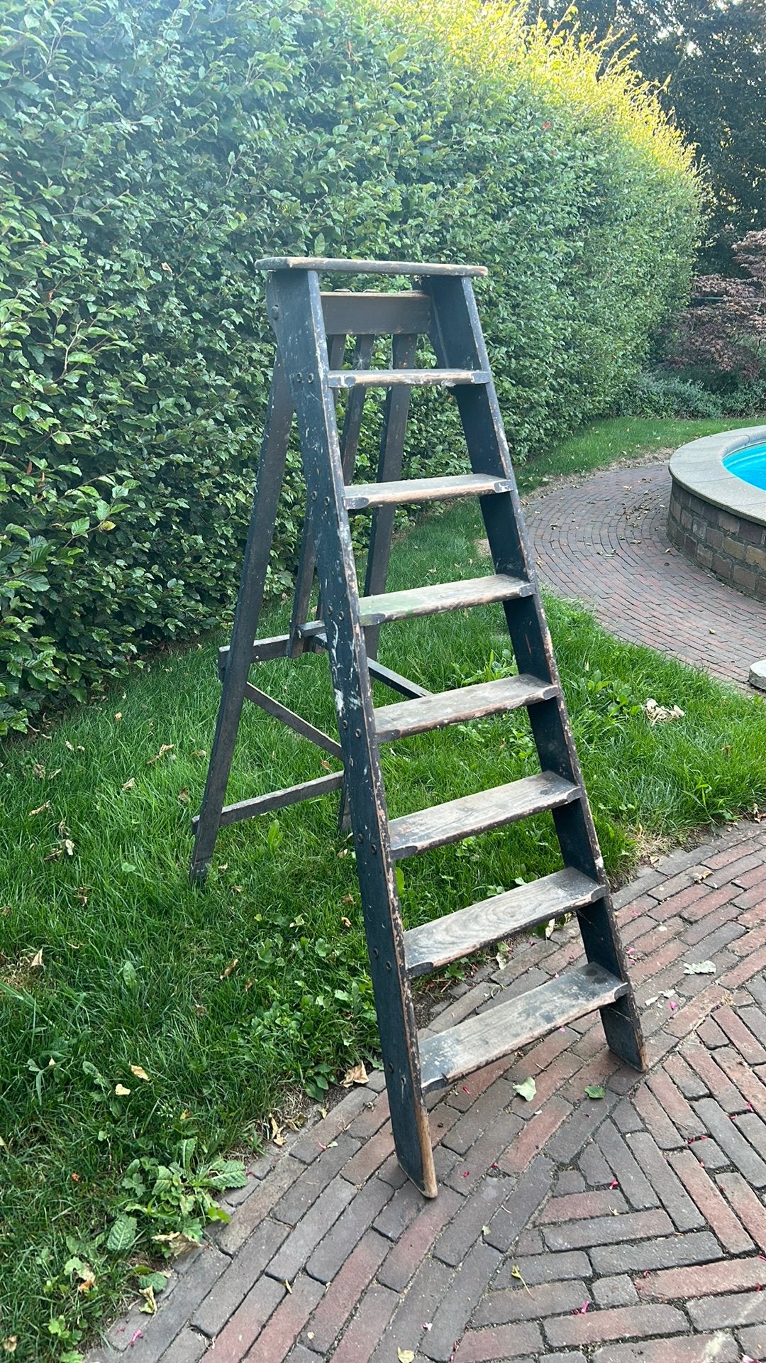 Oude schilderstrap, Doe-het-zelf en Verbouw, Ladders en Trappen, Ophalen, Gebruikt, Minder dan 2 meter