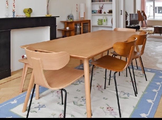 Sissy boy eettafel - Beuken - 190 x 90 cm, Huis en Inrichting, Tafels | Eettafels, Ophalen, Gebruikt, Sixties, 50 tot 100 cm