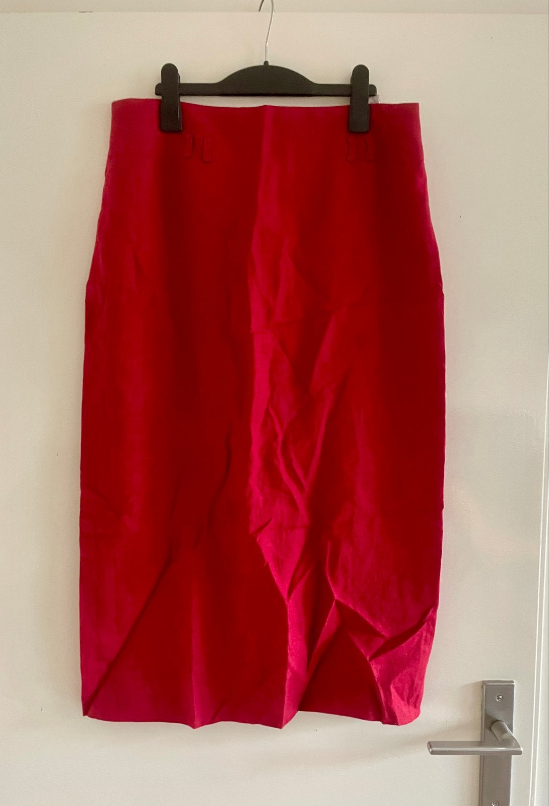 Rode linnen rok met binnenrok - Inizia Collection, Maat 38/40 (M), Nieuw, Ophalen of Verzenden, Rood