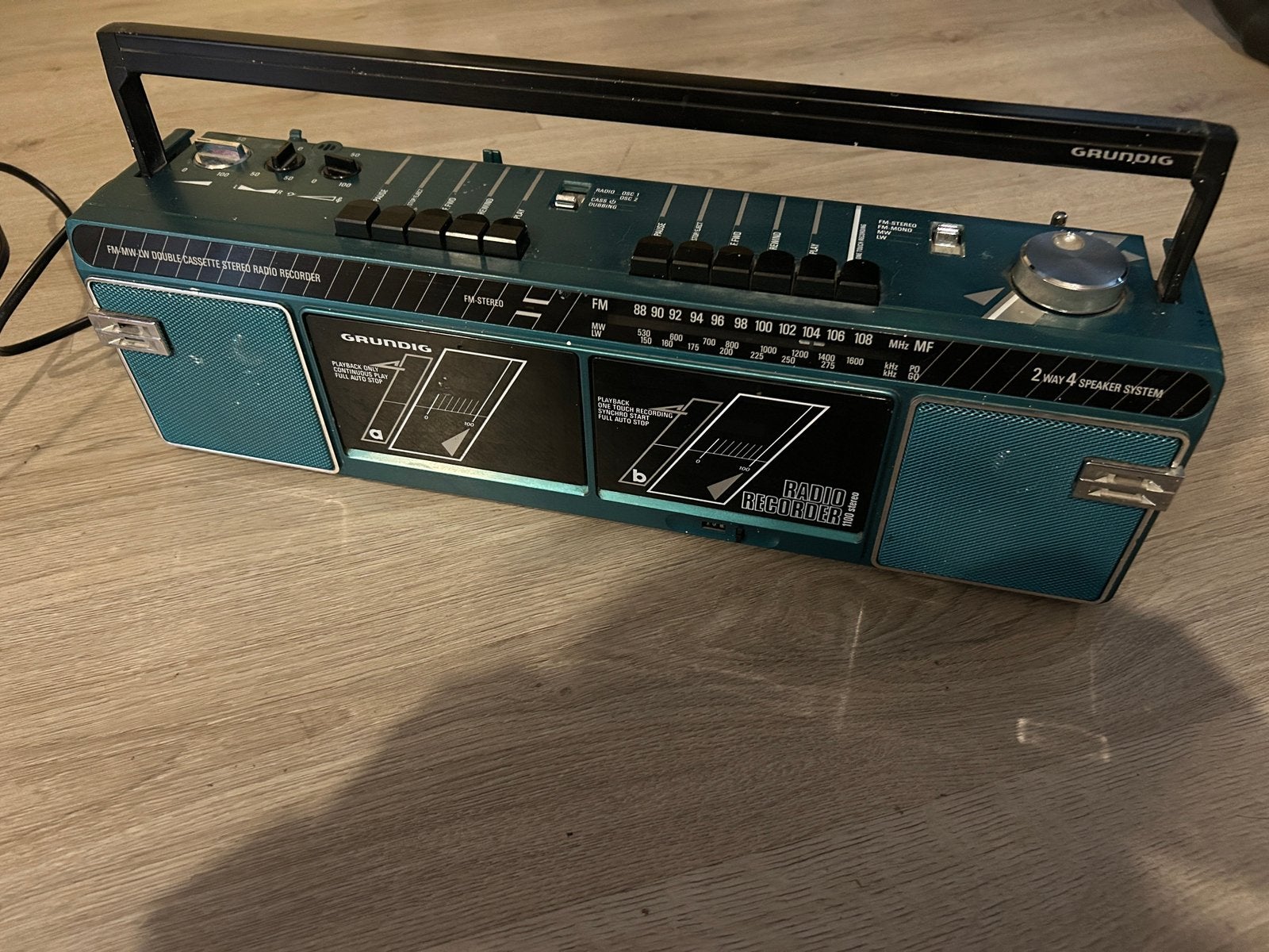 Super gave vintage Grundig Radio Cassette, Ophalen of Verzenden, Gebruikt