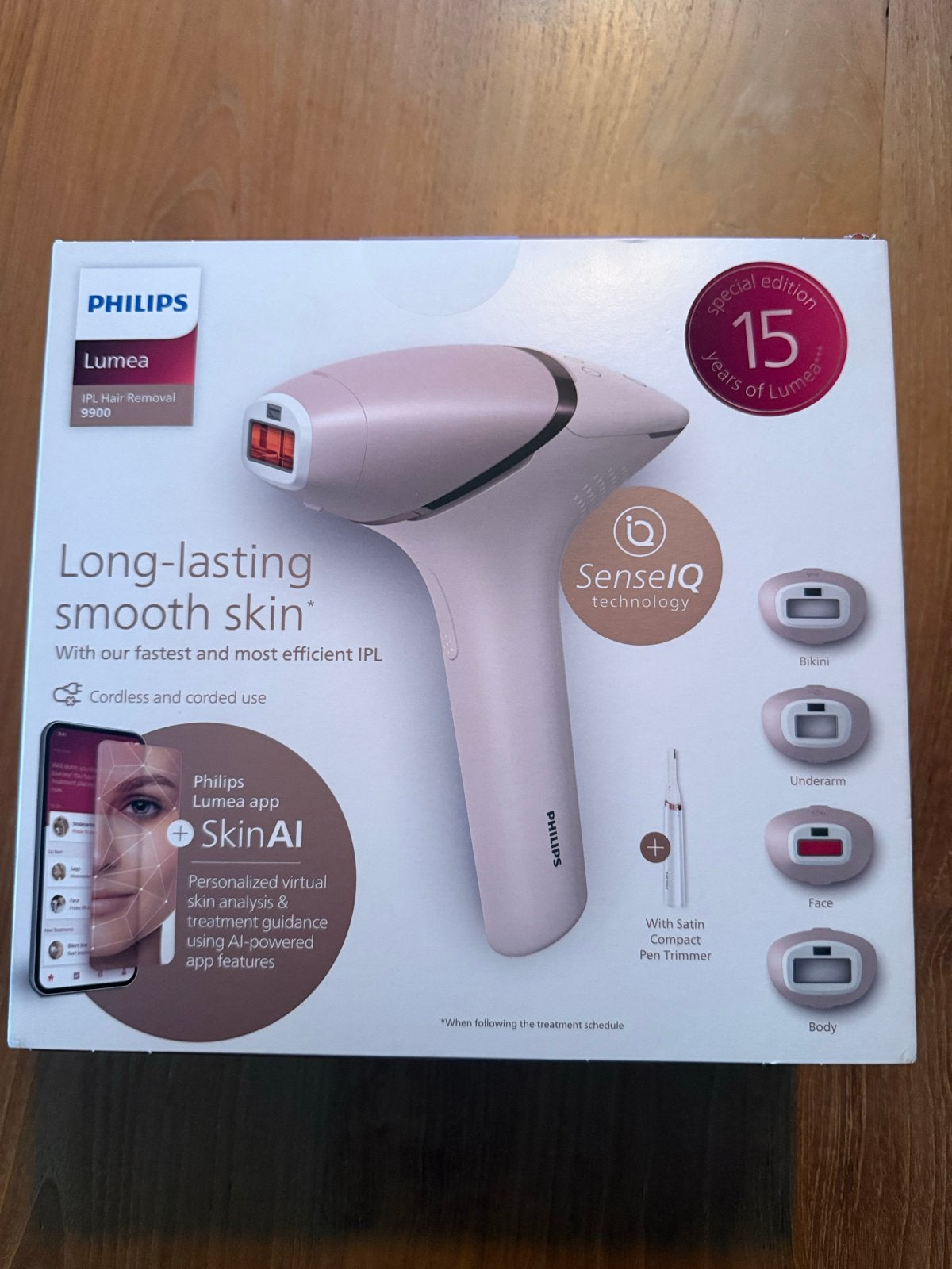 Nieuwste serie Philips Lumea IPL 9900 (nieuw in doos), Ophalen of Verzenden, Nieuw, Scheren en Epileren