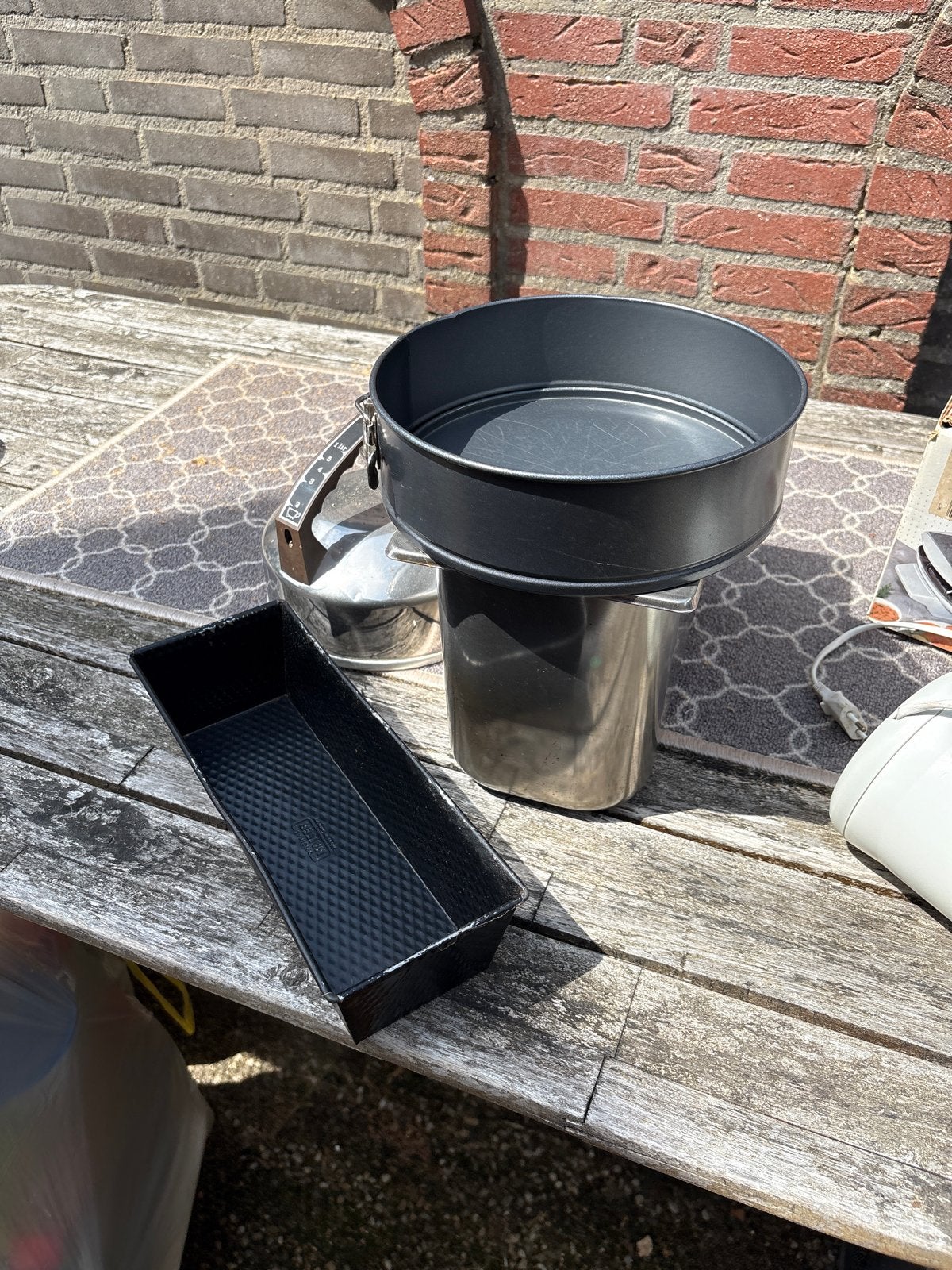 Bakvormen set: springvorm en cakevorm, Ophalen, Zwart, Metaal, Overige merken