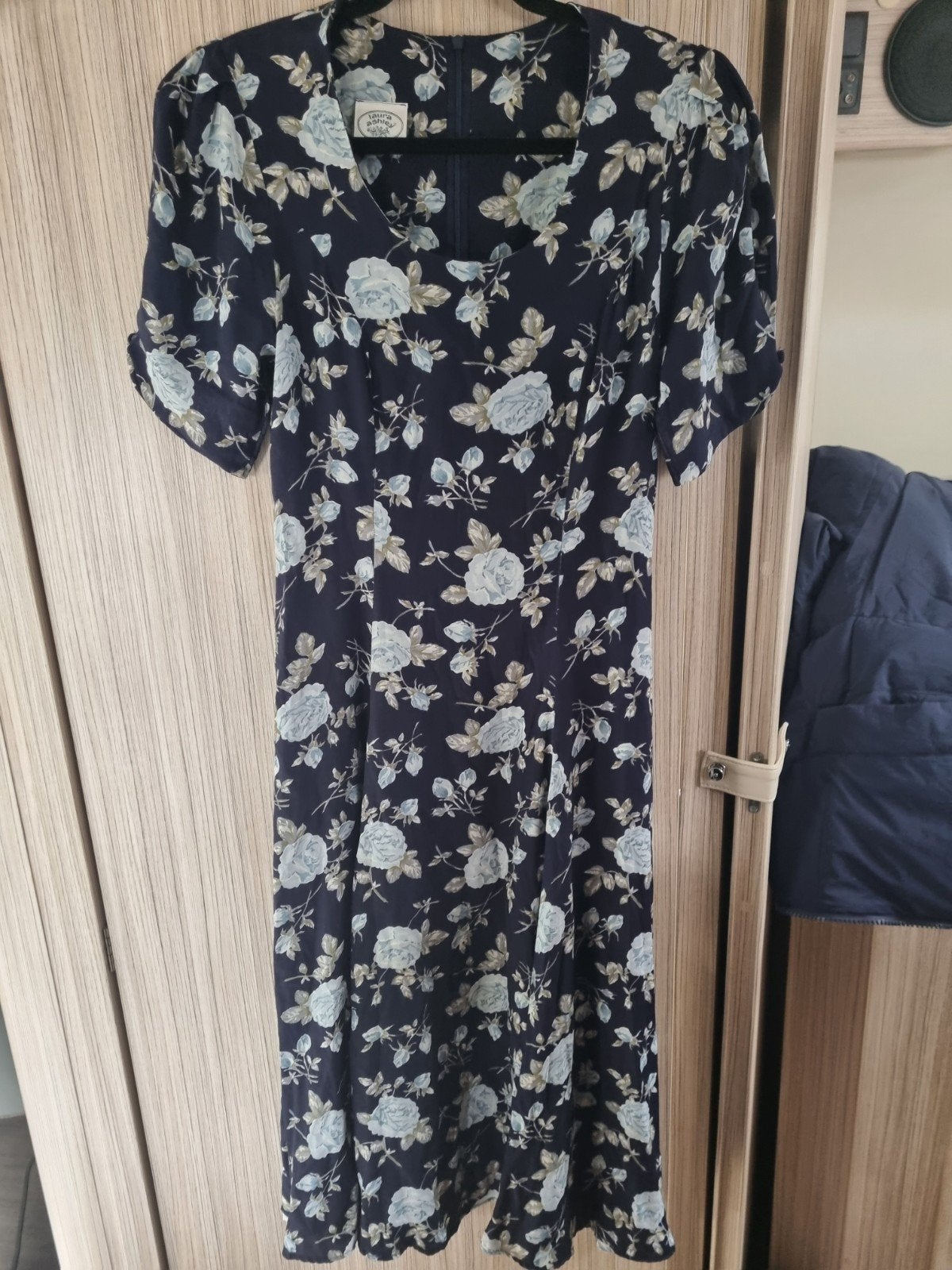 Prachtige Laura Ashley jurk maat 36, Blauw, Ophalen of Verzenden, Zo goed als nieuw, Maat 36 (S)