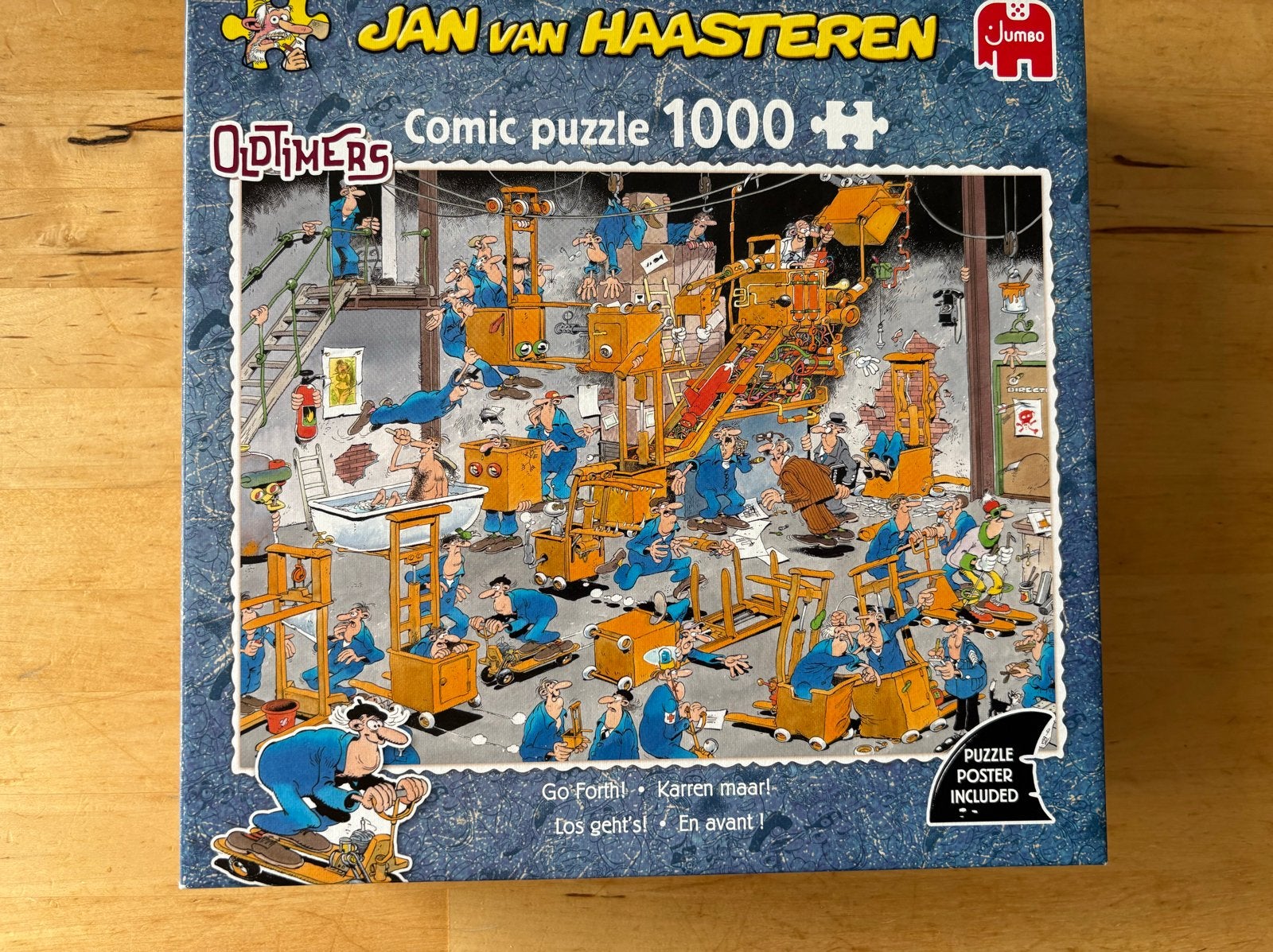 Jan van Haasteren Oldtimers Comic Puzzel 1000 stukjes, Hobby en Vrije tijd, Denksport en Puzzels, Ophalen of Verzenden, 500 t/m 1500 stukjes
