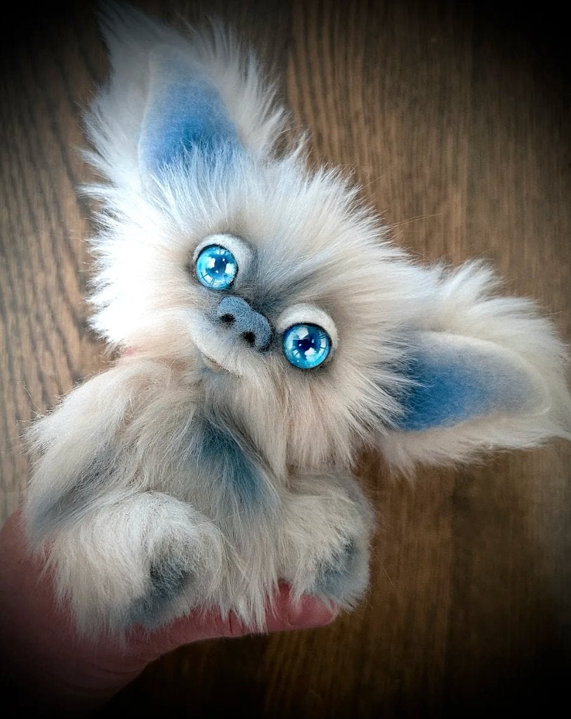 SALE Monster Teddybeer Teddy Beer handgemaakt beweegbaar pop, Verzenden, Nieuw, Stoffen beer, Overige merken