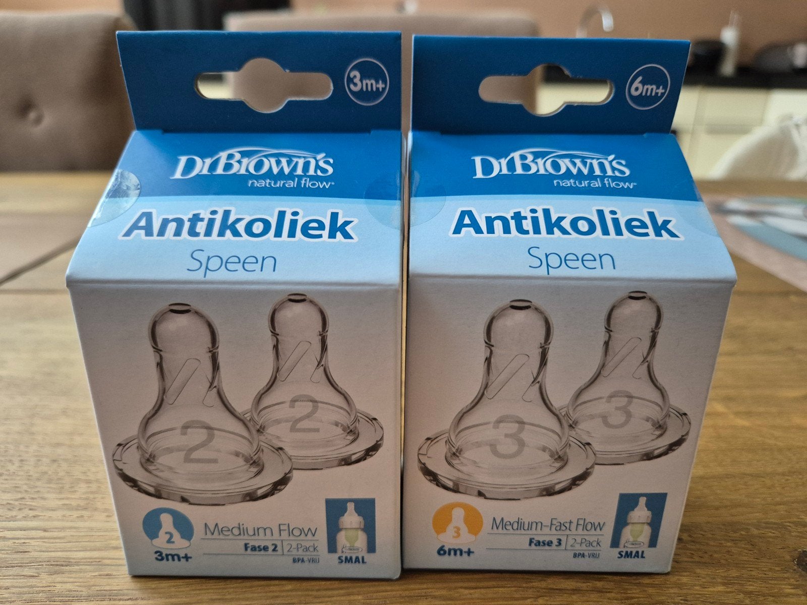 Dr. Brown's Antikoliek Speen Fase 2 & 3 - Nieuw, Ophalen of Verzenden, Nieuw, Speen, Dr. Brown's