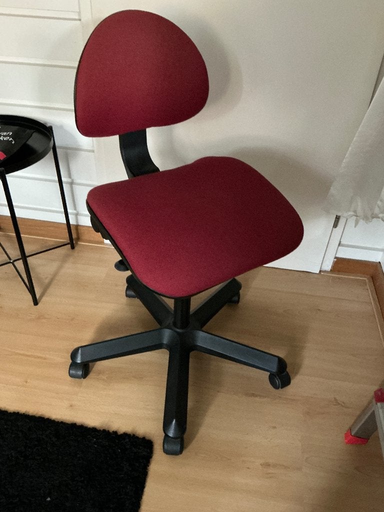 Bureaustoel, Ophalen, Zo goed als nieuw, Rood, Bureaustoel