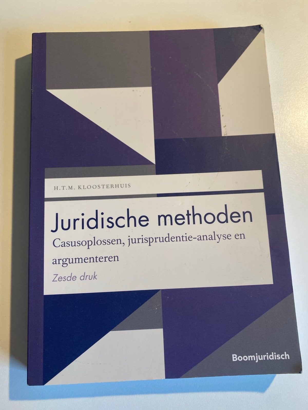 Juridische Methoden - H.T.M. Kloosterhuis (Zesde druk), Ophalen of Verzenden, Gamma, Gelezen, HBO