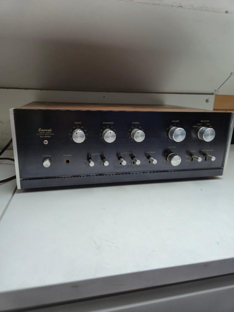 Sansui AU-555A Versterker & TU-5500 Tuner Set, Audio, Tv en Foto, Overige merken, Gebruikt, Ophalen of Verzenden, Minder dan 60 watt