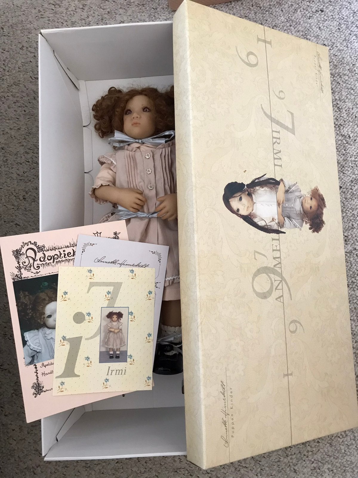 Anette Himstedt Vinyl Pop irma  met Certificaat en Doos, Ophalen, Zo goed als nieuw, Pop