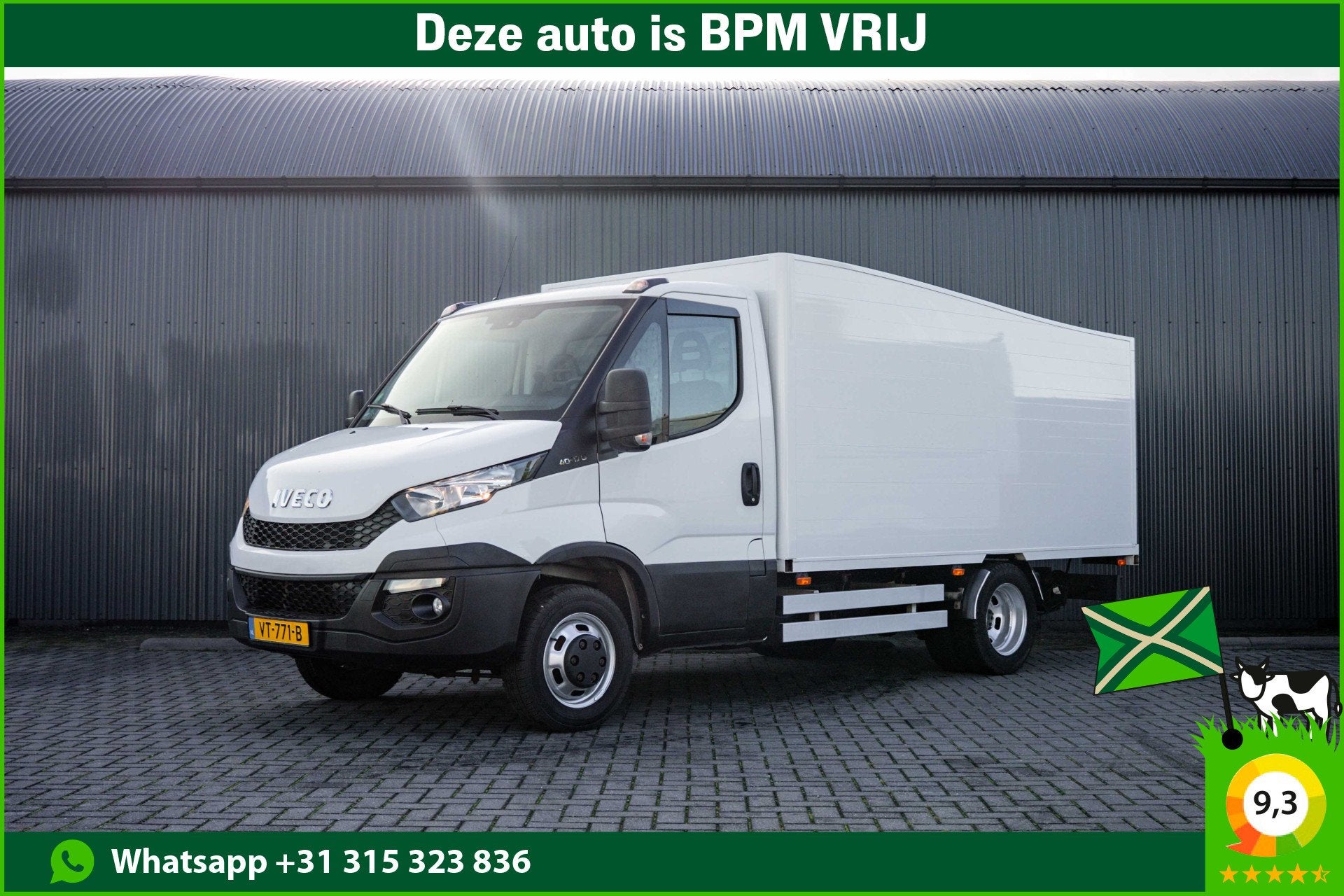 Iveco Daily 40C17 3.0L | 170 PK | 3-Zits | Navi | Climate |, Auto's, Euro 5, Zwart, 4 cilinders, Iveco