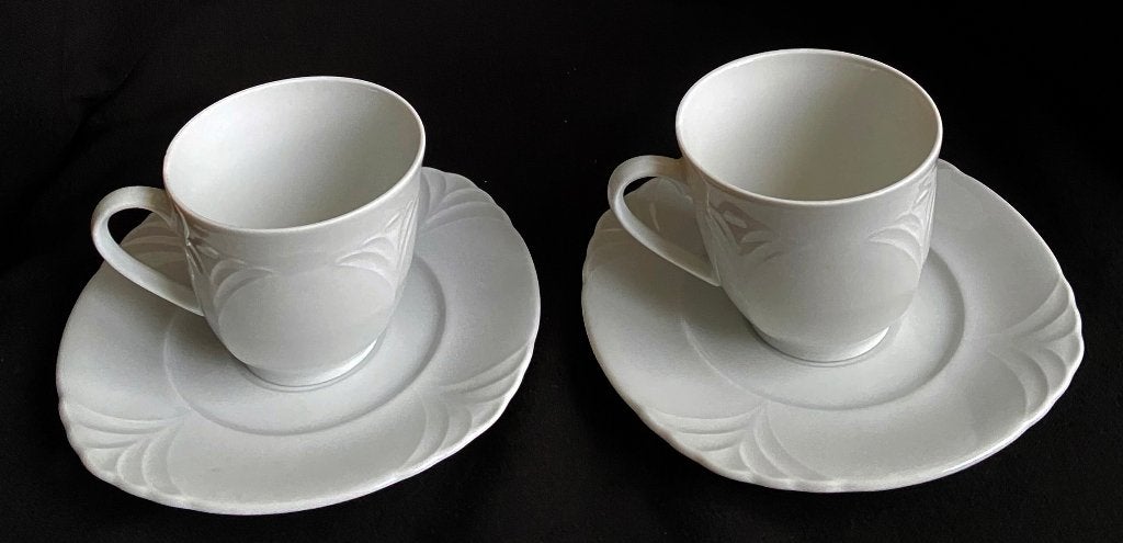 2 kopjes met schoteltjes van Winterling Marktleuthen Bavaria, Overige merken, Klassiek, Ophalen of Verzenden, Zo goed als nieuw