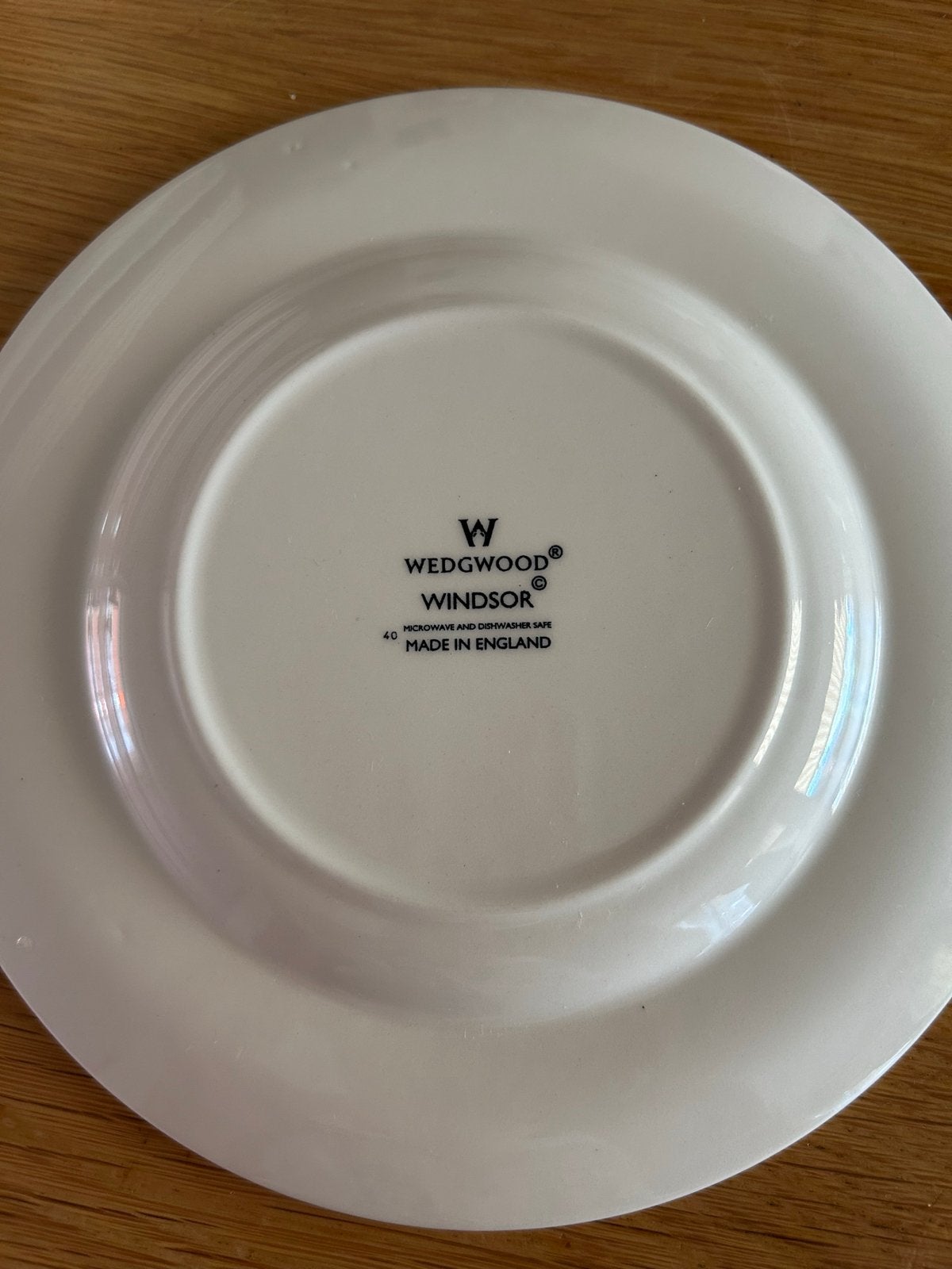 7 Wedgwood Windsor gebak bordjes, Ophalen, Klassiek, Zo goed als nieuw, Bord(en)